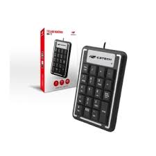 Teclado Numérico Preto C3tech Kn-11 Usb Membrana Preto