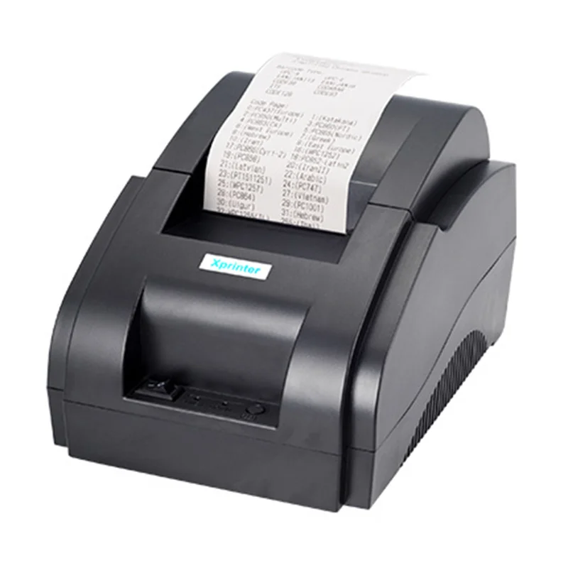 Impressora térmica portátil Xprinter de 58 mm com USB e USB. - Imagem 2