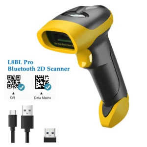 NETUM L8BLPro Blueooth Wireless 2D Barcode Scanner QR Barcode Reader PDF417 Automatic Sensing for Pos Scanning